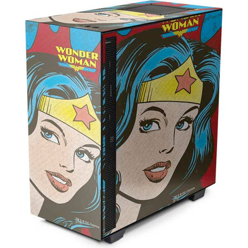 DC Comics Wonder Woman Vintage Profile NZXT H510 Compact ATX Mid-Tower Case Skin