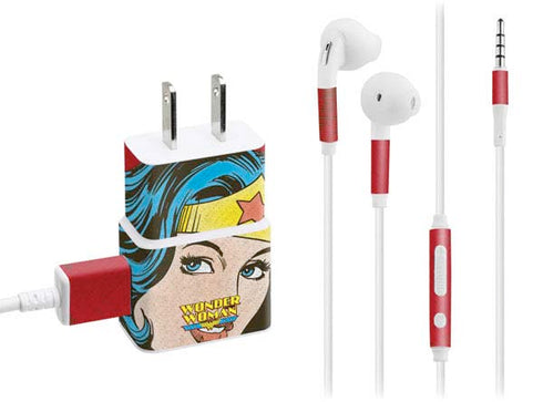 DC Comics Wonder Woman Vintage Profile Phone Charger Skin