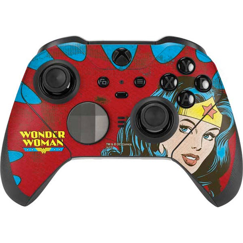 DC Comics Wonder Woman Vintage Profile Xbox Elite Wireless Controller Series 2 Skin