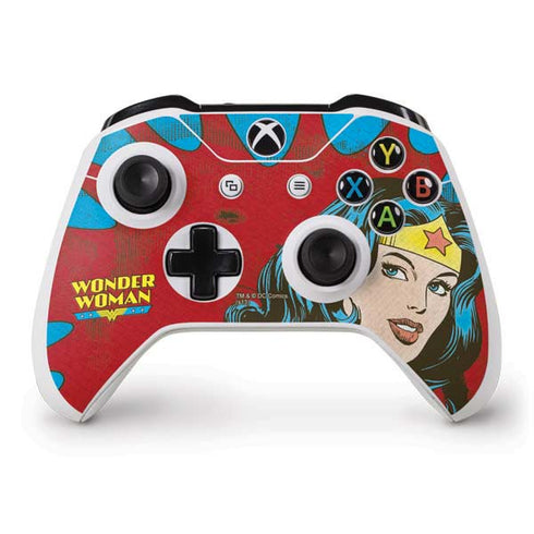 DC Comics Wonder Woman Vintage Profile Xbox One S Controller Skin