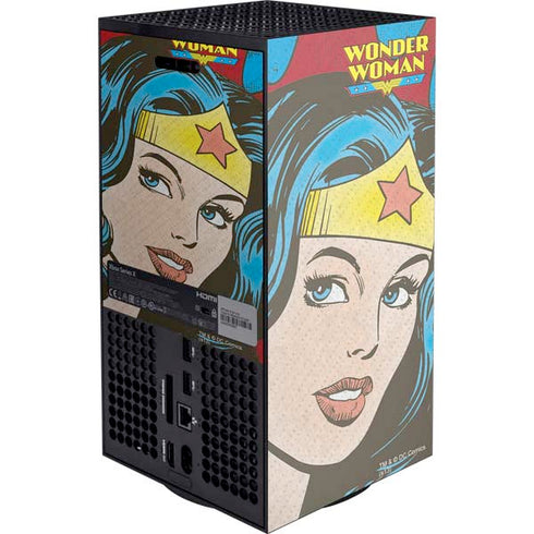 DC Comics Wonder Woman Vintage Profile Xbox Series X Console Skin