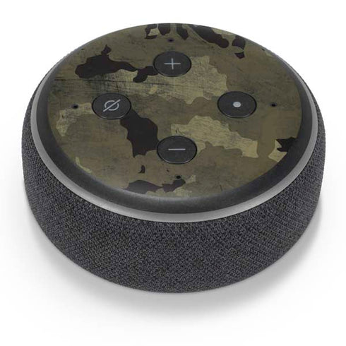 Wood Camo Camouflage Amazon Echo Dot Skin