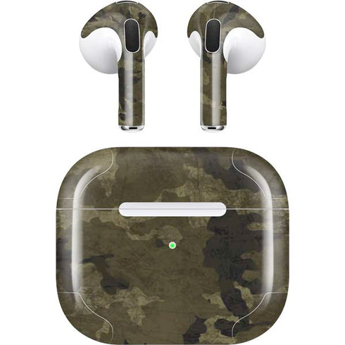 Wood Camo Camouflage Apple AirPods (3rd Gen 2021) Skin