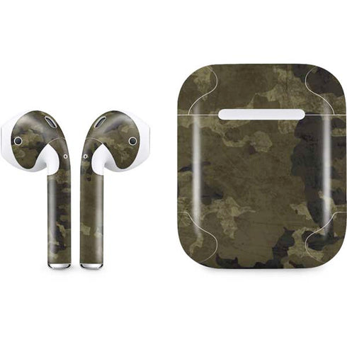 Wood Camo Camouflage Apple AirPods Skin