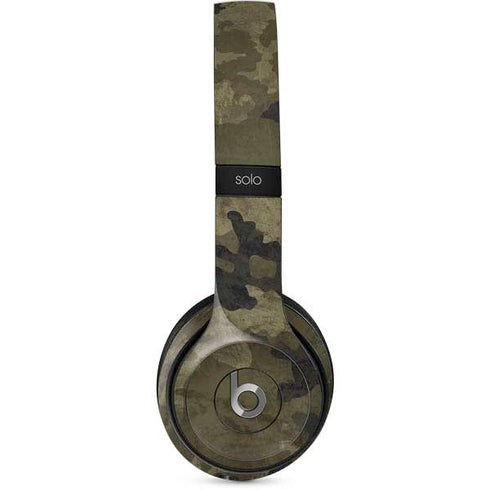 Wood Camo Camouflage Beats Solo 2 Wired Skin