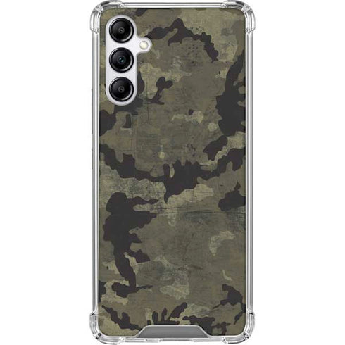 Wood Camo Camouflage Galaxy A15 5G Clear Case