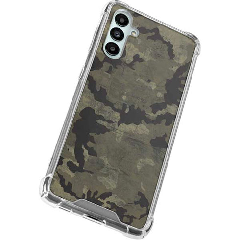 Wood Camo Camouflage Galaxy A15 5G Clear Case