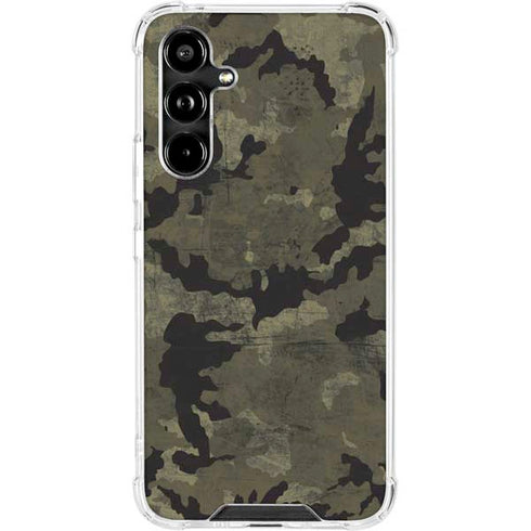 Wood Camo Camouflage Galaxy A54 5G Clear Case