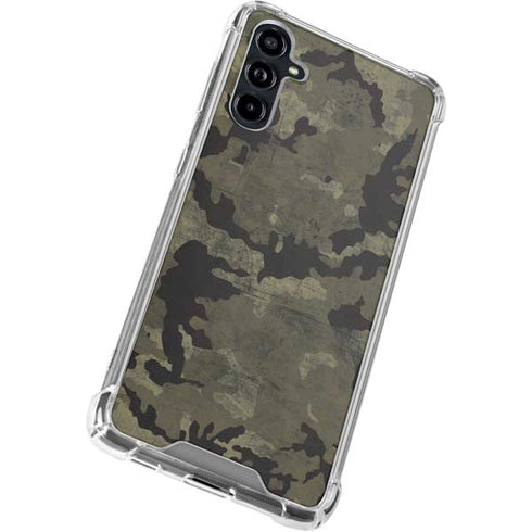 Wood Camo Camouflage Galaxy A54 5G Clear Case