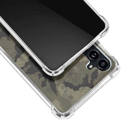 Wood Camo Camouflage Galaxy A54 5G Clear Case