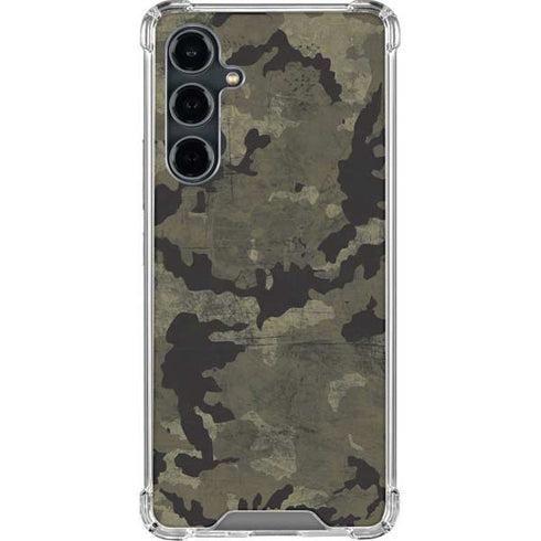 Wood Camo Camouflage Galaxy S23 FE Clear Case
