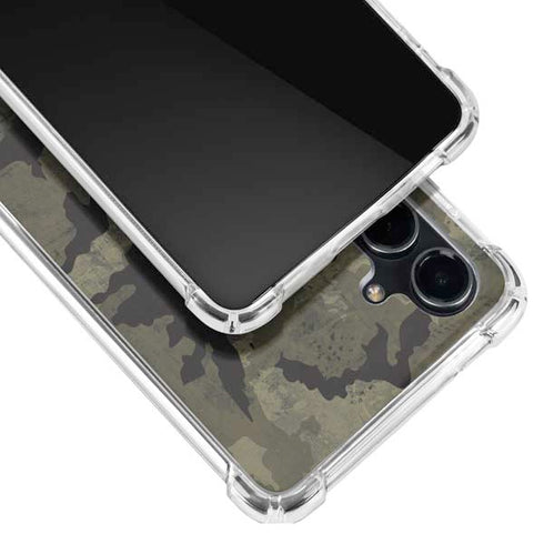 Wood Camo Camouflage Galaxy S23 FE Clear Case