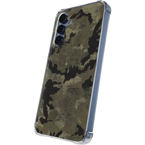 Wood Camo Camouflage Galaxy S24 Clear Case