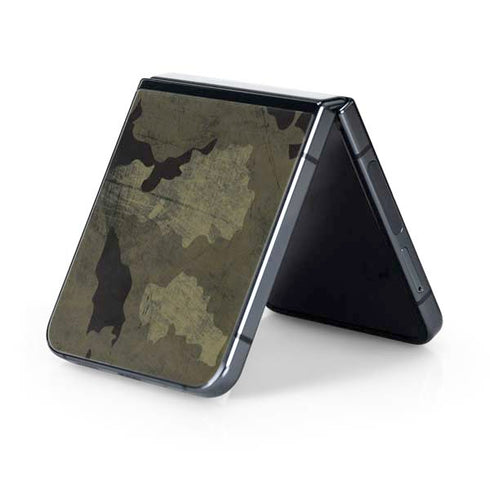 Wood Camo Camouflage Galaxy Z Flip5 5G Skin