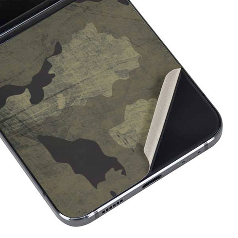 Wood Camo Camouflage Galaxy Z Flip5 5G Skin