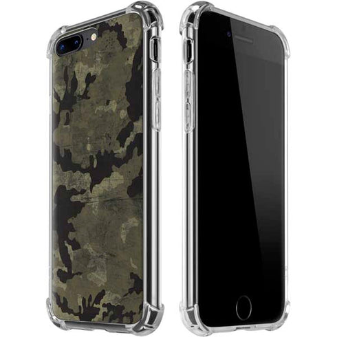 Wood Camo Camouflage iPhone 7/8 Plus Clear Case