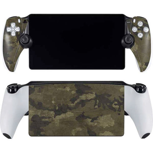 Wood Camo Camouflage PlayStation Portal Remote Player Skin