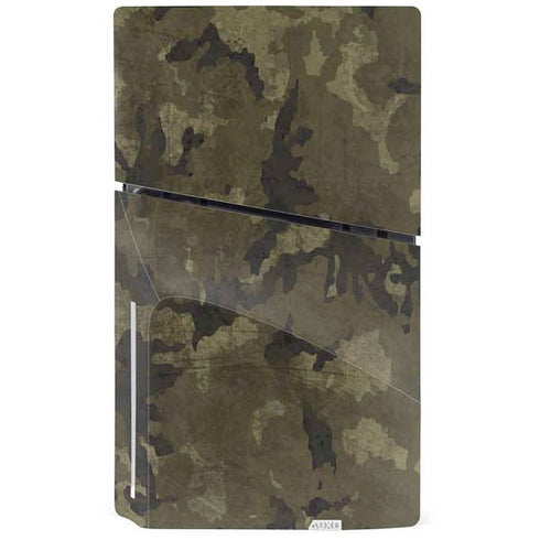 Wood Camo Camouflage PS5 Slim Disk Bundle Skin
