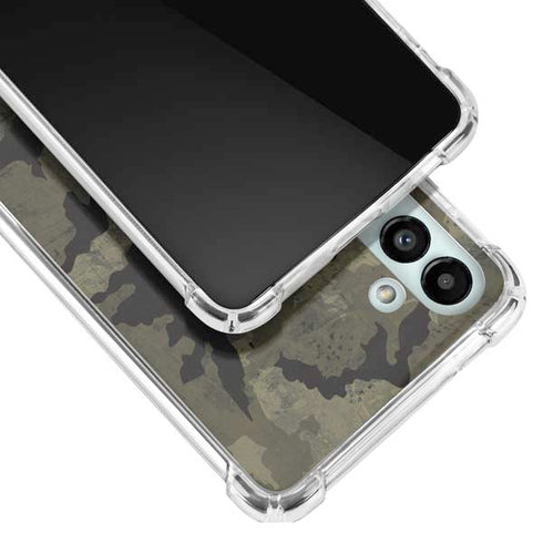 Wood Camo Camouflage Galaxy A13 5G Clear Case