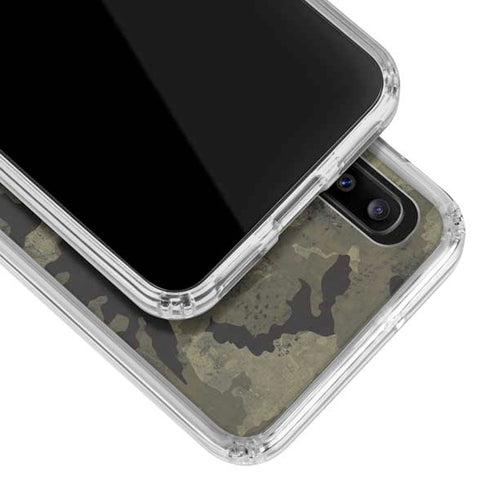 Wood Camo Camouflage Galaxy A30 Clear Case