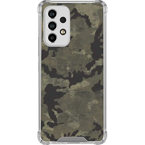 Wood Camo Camouflage Galaxy A33 5G Clear Case