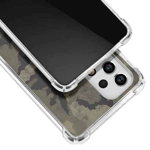 Wood Camo Camouflage Galaxy A53 5G Clear Case