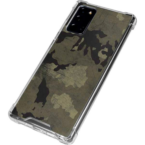 Wood Camo Camouflage Galaxy Note20 5G Clear Case