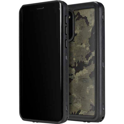 Wood Camo Camouflage Galaxy S20 Plus Waterproof Case