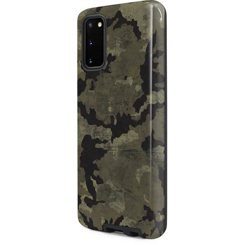 Wood Camo Camouflage Galaxy S20 Pro Case