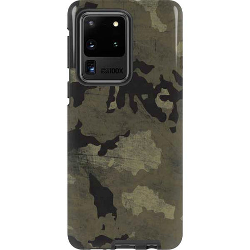 Wood Camo Camouflage Galaxy S20 Ultra 5G Pro Case