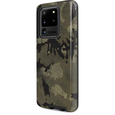 Wood Camo Camouflage Galaxy S20 Ultra 5G Pro Case
