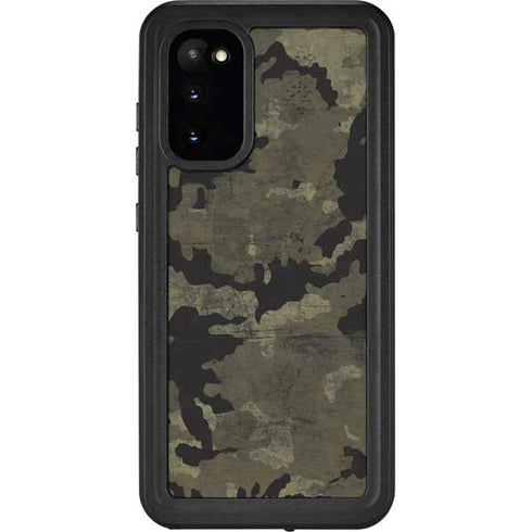 Wood Camo Camouflage Galaxy S20 Waterproof Case