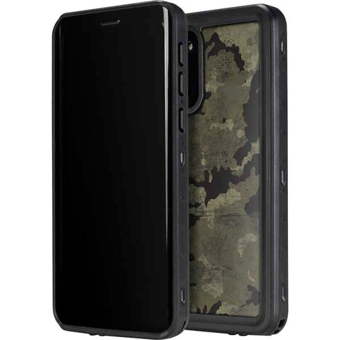 Wood Camo Camouflage Galaxy S20 Waterproof Case