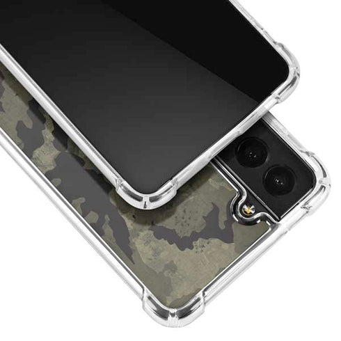 Wood Camo Camouflage Galaxy S21 FE Clear Case