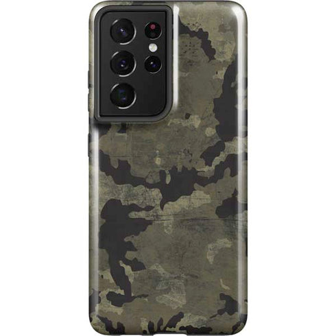 Wood Camo Camouflage Galaxy S21 Ultra 5G Pro Case