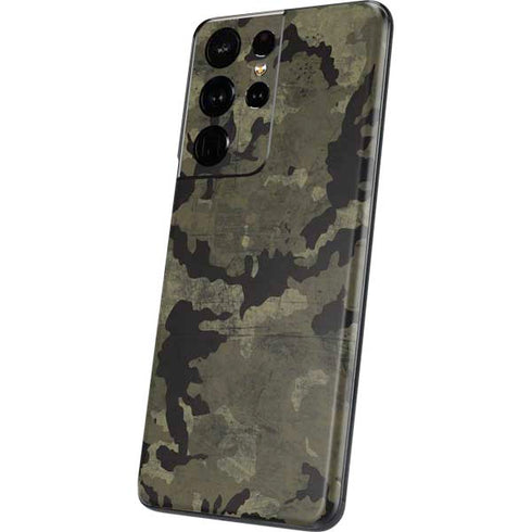 Wood Camo Camouflage Galaxy S21 Ultra 5G Skin