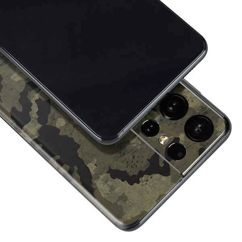 Wood Camo Camouflage Galaxy S21 Ultra 5G Skin