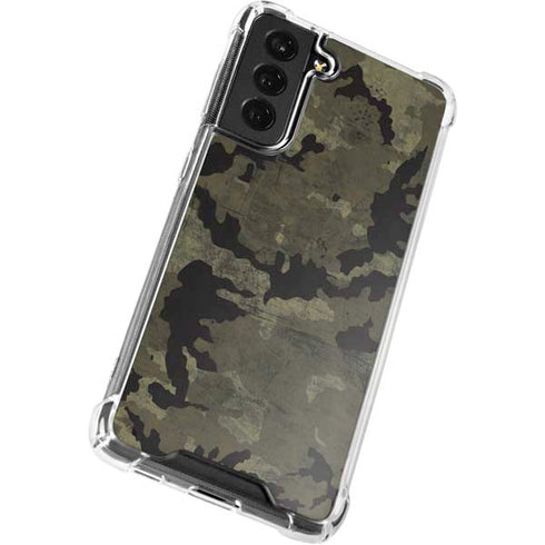 Wood Camo Camouflage Galaxy S22 Clear Case