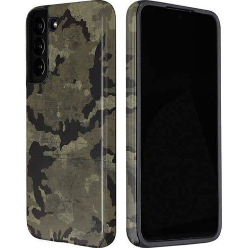 Wood Camo Camouflage Galaxy S22 Plus Pro Case