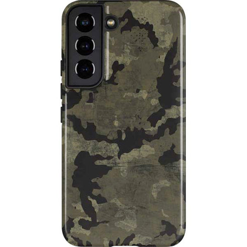 Wood Camo Camouflage Galaxy S22 Pro Case