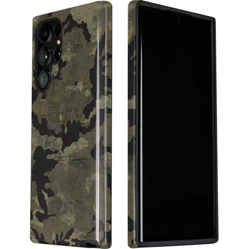 Wood Camo Camouflage Galaxy S22 Ultra Pro Case