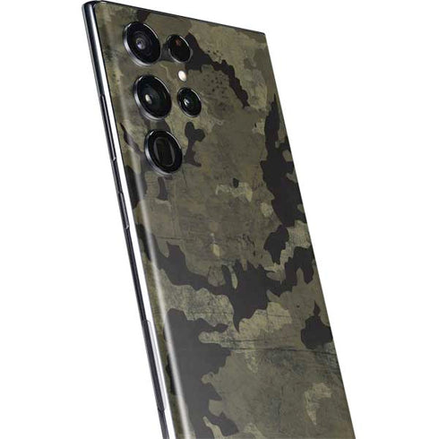 Wood Camo Camouflage Galaxy S22 Ultra Skin