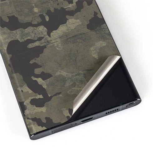 Wood Camo Camouflage Galaxy S22 Ultra Skin