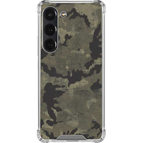 Wood Camo Camouflage Galaxy S23 Clear Case