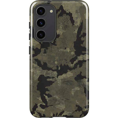Wood Camo Camouflage Galaxy S23 Plus Pro Case