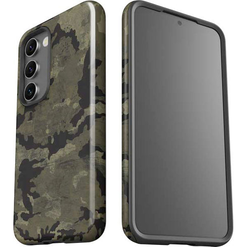 Wood Camo Camouflage Galaxy S23 Plus Pro Case