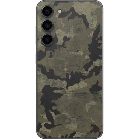 Wood Camo Camouflage Galaxy S23 Plus Skin