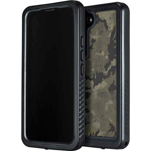 Wood Camo Camouflage Galaxy S23 Plus Waterproof Case