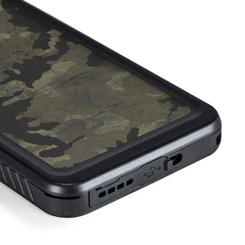 Wood Camo Camouflage Galaxy S23 Plus Waterproof Case