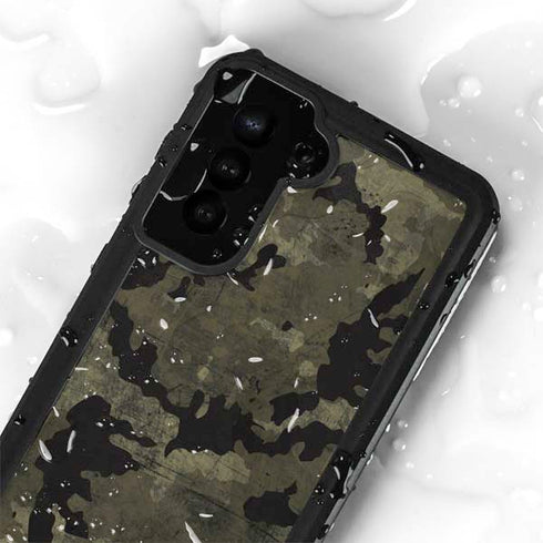 Wood Camo Camouflage Galaxy S23 Plus Waterproof Case